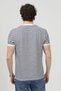 Men's Crew Neck Short Sleeve Striped T-Shirt Navy Blue - 26Y 3005 - 8