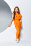 Girl's Belt Piece Sleeveless Stylish Jumpsuit - 2