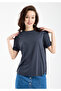 Women's Basic T-Shirt Crew Neck Short Sleeve Oversized Relaxed Fit Summer Casual Loose Tshirt - 2