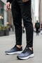 152-21408 Navy Blue Orthopedic Casual Men's Sports Shoes - 6