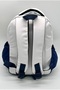 Saten Water-Resistant Fabric Beige-Navy Blue Boys' Nursery, Kindergarten and Kindergarten Backpack - 8