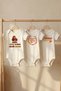 100% Organic Cotton Fan Themed Dedecim Printed Short Sleeve Snap Fastener Baby Bodysuit