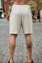 Men's Oversized Linen Shorts - 4