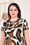 Women's Asymmetric Leopard Plus Size Dress Dpaysl49 - Beige - 6