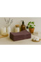 5-Piece 100% Cotton Towel Set 30X50 cm Plum - 4