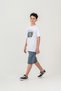 Ön Orta Printed Double-Legged Boy's Shorts - T-Shirt Set - 3