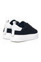 Bobe White Suede Belt Detail Black Sneakers - 5