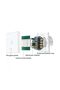 Double Touch Switch White, Tempered Glass, LED Indicator, 2 Modules - 4