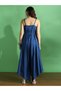 Women Blue Asymmetric Jumpsuit with Waist Tie - 3