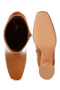 Women Square Toe Ankle Boots in Tan - 5