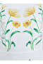 White Floral Print Balloon Sleeves Maxi Dress - 4