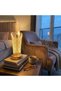 Otetechparca ®   Open Cylindrical Crystal Drop Model Led Table Lamp – Gold Base, Touch Control, 3 Colors - 3