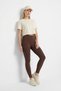 Brown High Waist Leggings 4016 - 3