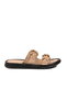 Nude Double Strappy Lightweight Women's Casual Shoes Slipper 513086 Z - 2