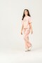 Top Middle Printed Bottom All over Floral Printed Girls' Bottom Top Tracksuit Set - 3