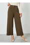 Brown High-Rise Wide Leg Trousers - 2