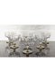 6 Pieces Magnolia Bowl & Ice Cream Bowl & Sugar Bowl & Snack Bowl with Glass Legs and Gold Detail 9 cm 250 ml - 3
