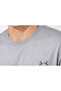 Men's Oversized Gray Basic Men's T-Shirt Premium Cotton Pack Comfortable Cut Casual T-Shirt - 2
