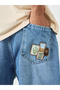 Men Baggy Jeans with Applique Pocket Detail - 3