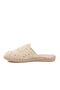 Beige Knitted Lightweight Thin Sole Women's Daily T-Shirt Slipper 473134 Z - 4