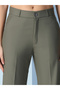Olive Green Wide Leg Trousers - 3