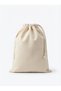 Drawstring Cloth Food Storage Pouch Single Fabric Food Bag for Dry Legumes and Grains - Cloth Pouch 35X40 - 5