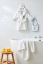 Giraffe Cream 100% Cotton Baby Bath Set - 4