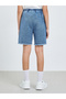 Girls Denim Shorts with Bow Detail - 4