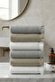6-Piece Lilyum 100% Cotton Hand Towels – Luxurious Softness and High Absorbency
