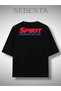 Spirit Lead Me Printed Premium Oversized Tee T-Shirt