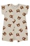 Teddy Bear Printed 6-18 Months Jumpsuit - Beige 18-24 Months
