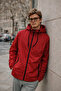 Men's Pocketed Elite Comfort Lined Red Raincoat & Windbreaker - 4
