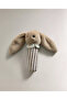 Rabbit Head Child Plush Rattle Playmate Plush Sound Toy - 2