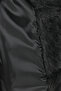 Fur Collared Belted Faux Leather Jacket Lax0006 Black - 4