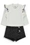Checked Skirted 6-18 Months Set - Black 18-24 Months - 5