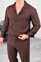 Men's Striped Crepe Set - 3