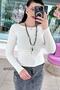 Kayık Yaka Viscose Combed Cotton Blouse 6Y025 - 3