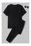 Tüy Printed Lower and Upper Tracksuit Set Oversized Crew Neck - 2