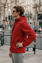 Men's Pocketed Elite Comfort Lined Red Raincoat & Windbreaker - 3