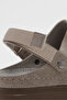 Women's Beige Comfortable Fit PU Sole Stripes Sandals - 3