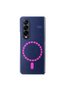 Case Compatible with Hdd Samsung Galaxy Z Fold 3 Hbc-156 Magneticsafe Cover - Navy Blue - 2