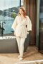 Three-Dimensional Maternity Pajama Set with Dressing Gown Cossybyaqua 26622-40 - 5