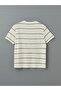 Nevavm with a Difference Oval Collar Short Sleeve Striped Men's T-Shirt - 6