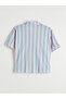 Esvab • Modern & Distinctive Shirt Roba Collar Striped Women's Shorts Pajama Set - 3