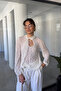 Premium New Season Stretch Fabric Blouse - White