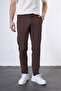 Regular Fit Elastic Waist Fabric Trousers - 2