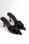 Alora Bitter Brown Patent Leather Women's Heels Slipper - 2