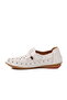 White Genuine Leather Women's Casual Shoes Pc-54559 Z - 2