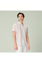 Men's Slim Linen Cotton Striped Shirt - 4