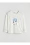 Ecru Crew Neck Christmas Themed Women's Pajama Set (S6) - 6